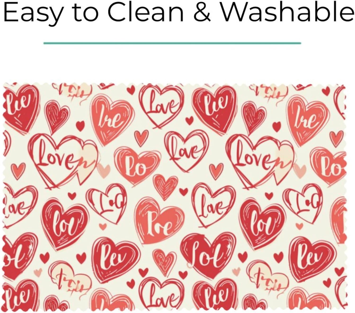Valentine Placemats Set of 4 Valentine's Day Placemats Set of