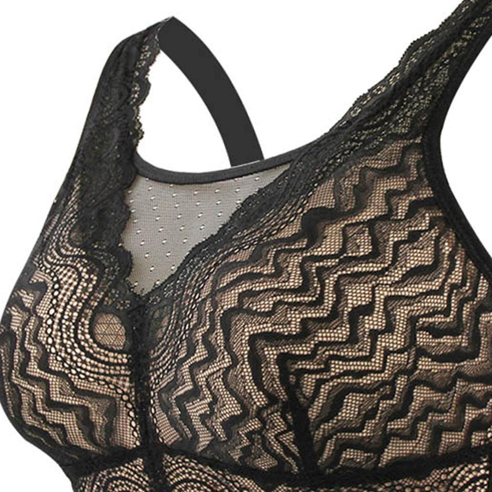 Colcolo Brustprothesen Baumwolle Brustformen Einlagen Prothesen 2 in 1 mit Taschen Herausnehmbar Rückenverschluss Spitze für Mastektomie Crossdressing