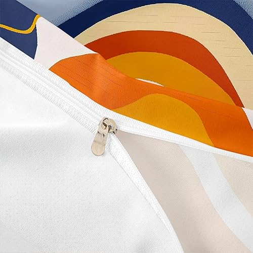 Miniatura 6 de Erosebridal Juego de ropa de cama moderno minimalista tamaño Queen, funda de edredón abstracta estética a rayas geométricas, juego de cama con