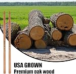 Drum Sticks,5A Drum Sticks for Adults,12 Pairs Classic Oak Wood Drumsticks for beginner and drumer, Professional Musical Instrument Percussion Accessories