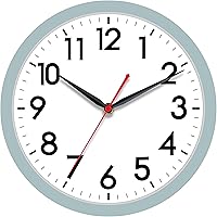 Vista 17 de AKCISOT Reloj de Pared Silencioso Sin Tic Tac Relojes de Pared Modernos Operados por Batería 10 Pulgadas, Reloj Clásico Pequeño Analógico Decorativo