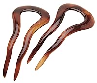 Vista 3 de France Luxe Par de horquillas pequeñas - Negro