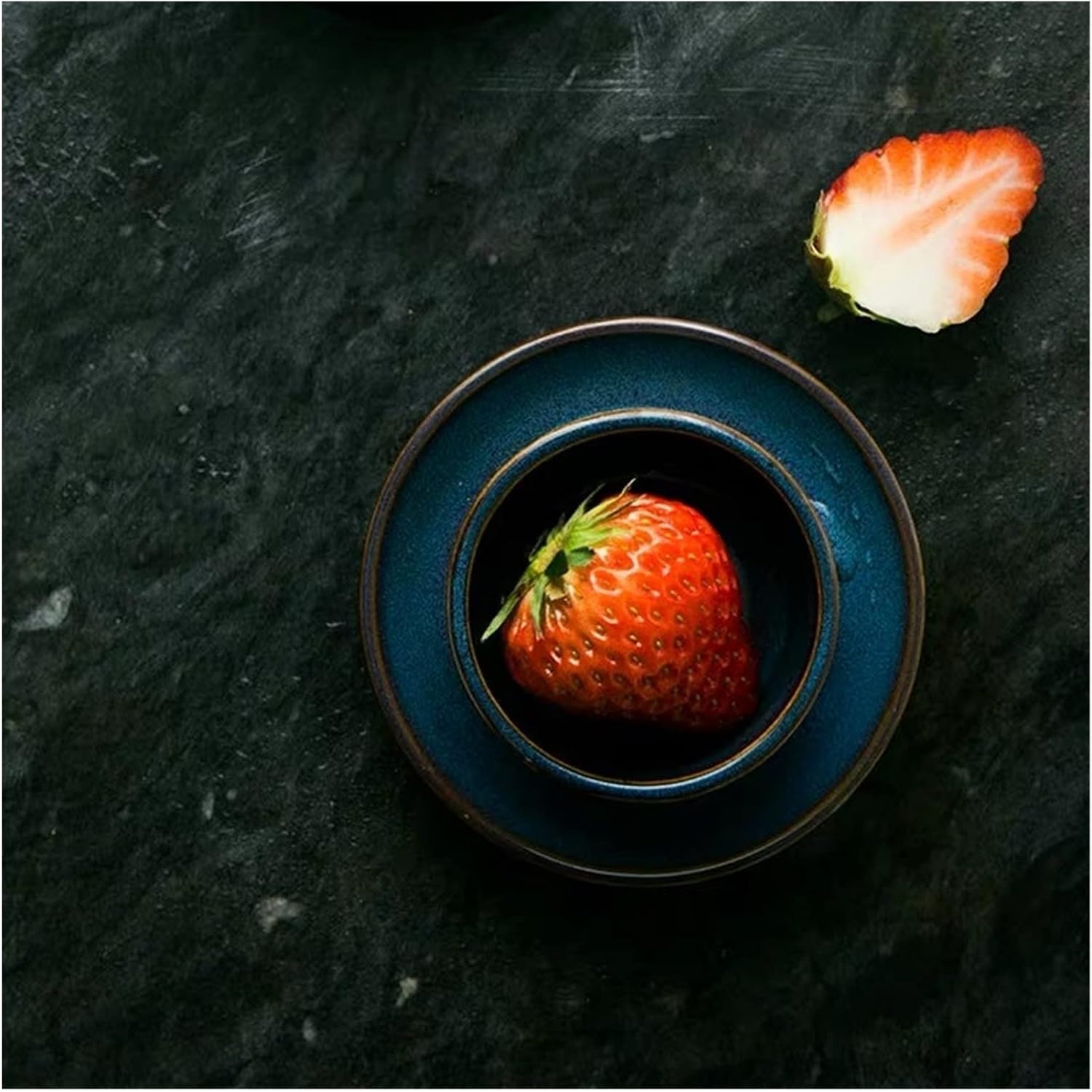 butter dish Cute Small Sauce Dish with Lid Butter Cheese Box Seasoning Dish Ceramic Tableware Dessert Snack Vinegar Dish Butter Plate