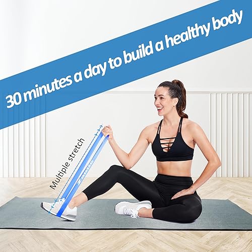 Miniatura 6 de Bandas de resistencia, bandas de entrenamiento para hombres y mujeres, bandas de ejercicio para terapia física, bandas de resistencia de goma,