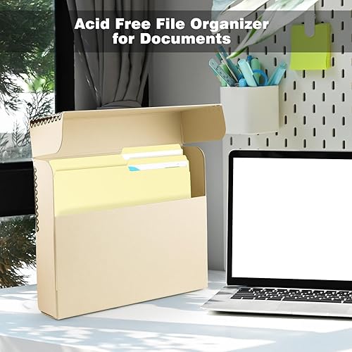 Vista 7 de Lineco Carpetas de archivos de tamaño legal de archivo. Organiza documentos importantes, impresiones y fotos. 9.5 x 14.75 pulgadas con pestaña