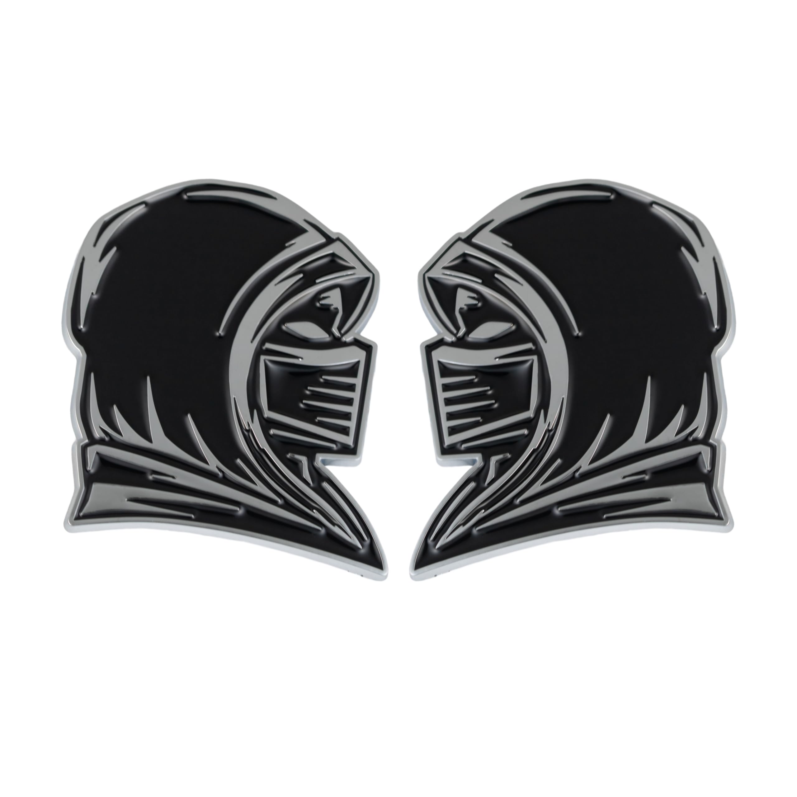 Ninja Emblem, Custom 3D Car Badge – Universal Exterior Accessories for Car, Truck, SUV, Motorcycle (Set of 2) (Chrome)