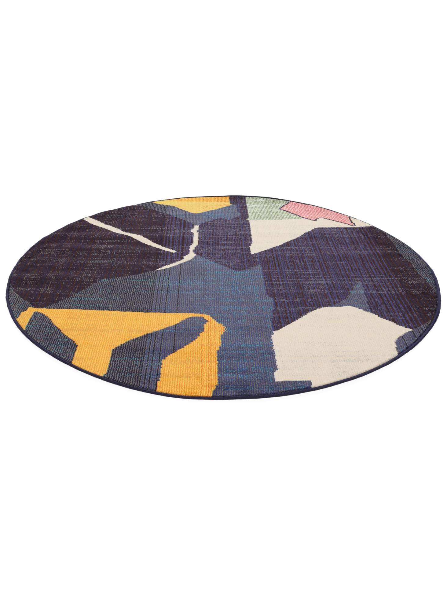 RugVista Halle Tapis, Ø 150 cm, Bleu