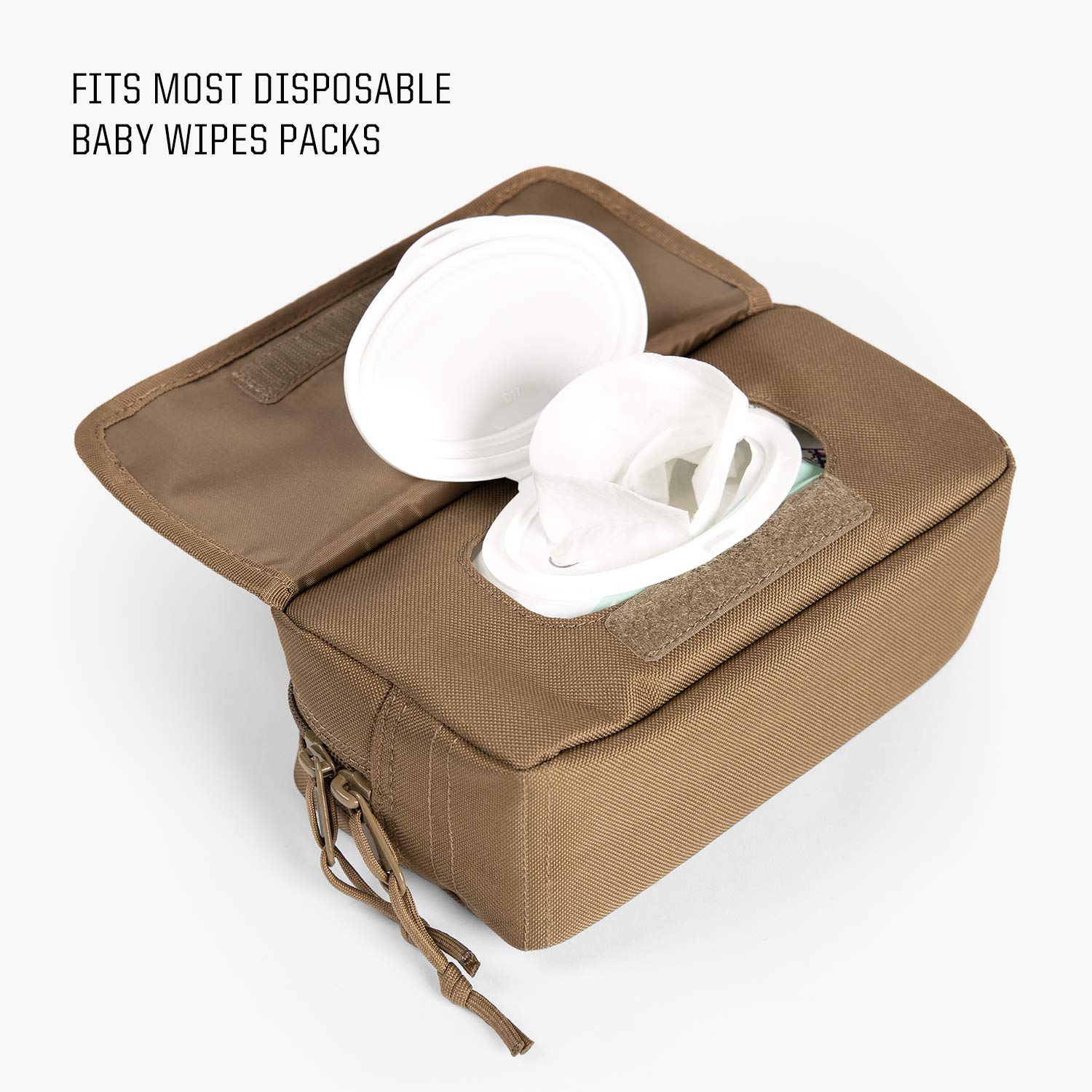 Tactical Baby Gear MOLLE Baby Wipe Pouch 2.0 Black Wipes & Holders Baby