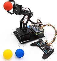 Vista 1 de Adeept Kit de brazo robótico 5-DOF compatible con Raspberry Pi 4 B 3 B+ B A+, programable DIY Codificación STEM Educativa 5 Axis Robot Arm con Negro