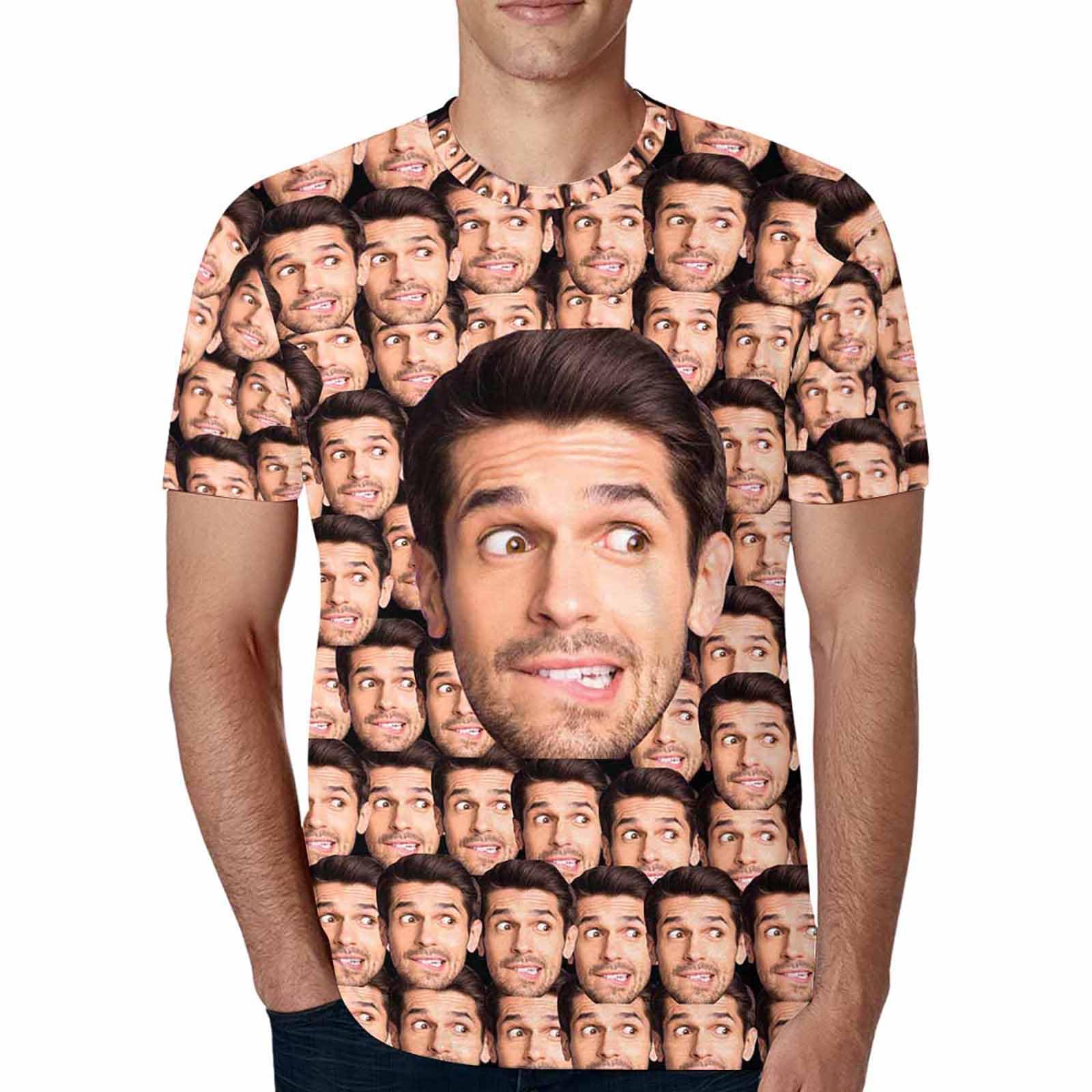 Custom T Shirts Add Your Own Custom Photo Text Name Personalized Shirt Men Boyfriend Face Printed Gifts Customized-8 Sizes