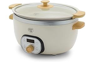GreenLife's Digital, Cream, 6-Quart Ceramic Volkswagen Slow Cooker