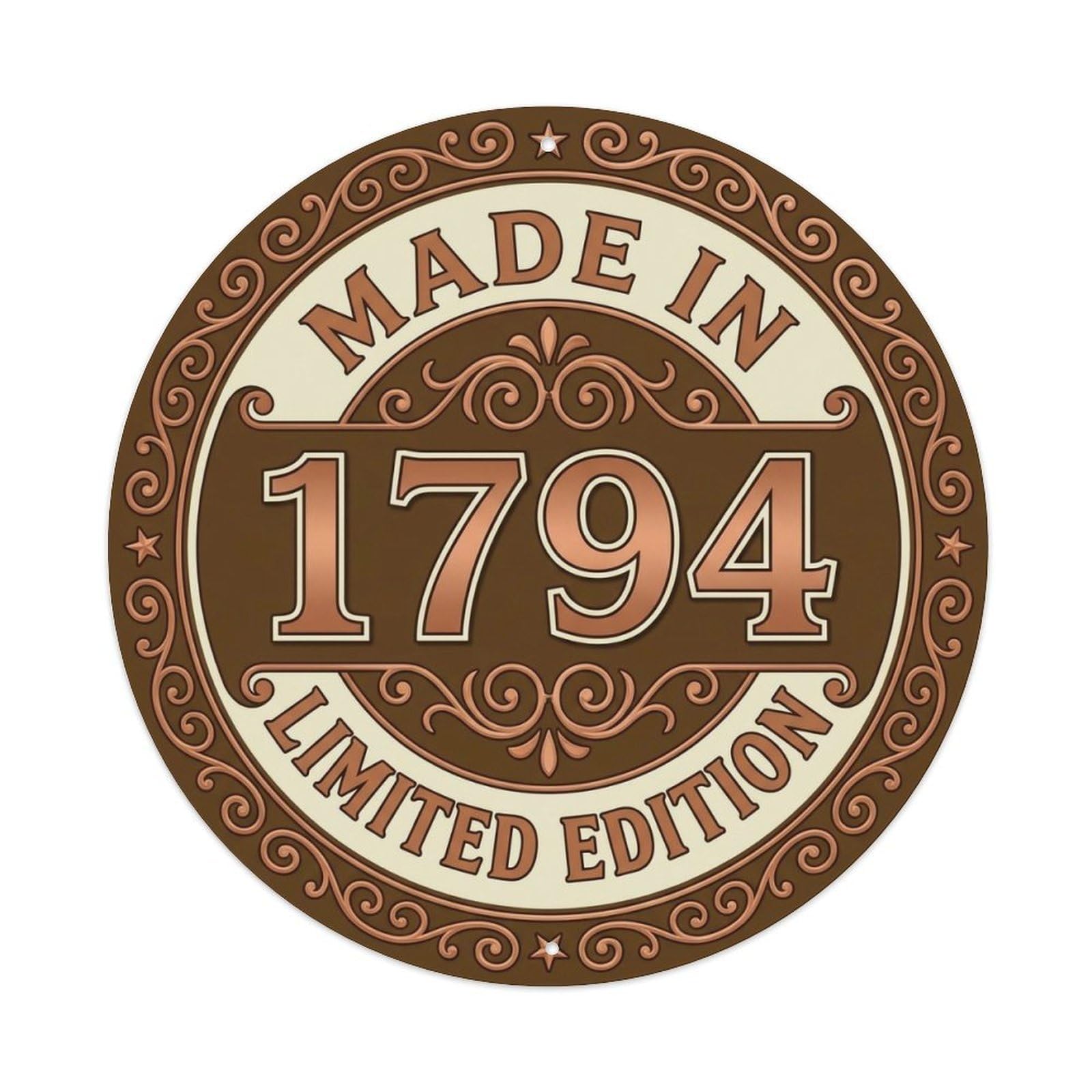 Okahys 8X8inch(20X20cm) Made In 1794 Limited Edition Metal Tin Sign