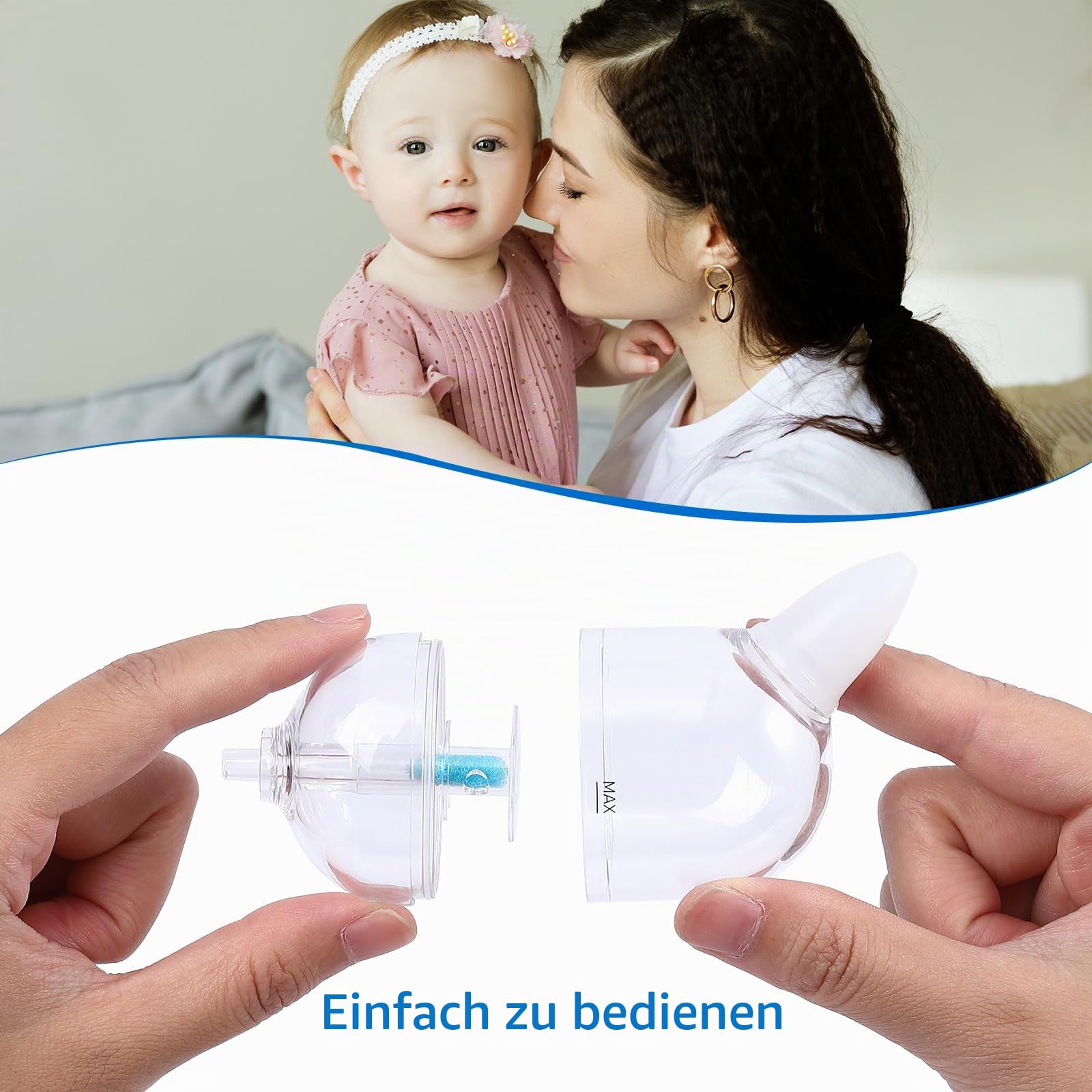 Grownsy 120 Stück Premium Nasensauger Hygiene Filter, Baby Nasensauger Filter Ersatz für Grownsy/NoseFrida/NeilMed/Molucky/Mr. Pen Nasensauger und andere ähnliche Nasensauger. | Einweg, hygienisch und effizient, auch für andere ähnliche Nasensauger geeign