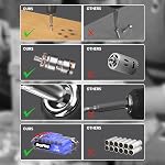 EFAN 21V Cordless Power Drill Combi Driver Electric Screwdriver Tools Kit,2 Variable Speed 25+1 Torque Setting,29pcs Drill/Driver Bits,White