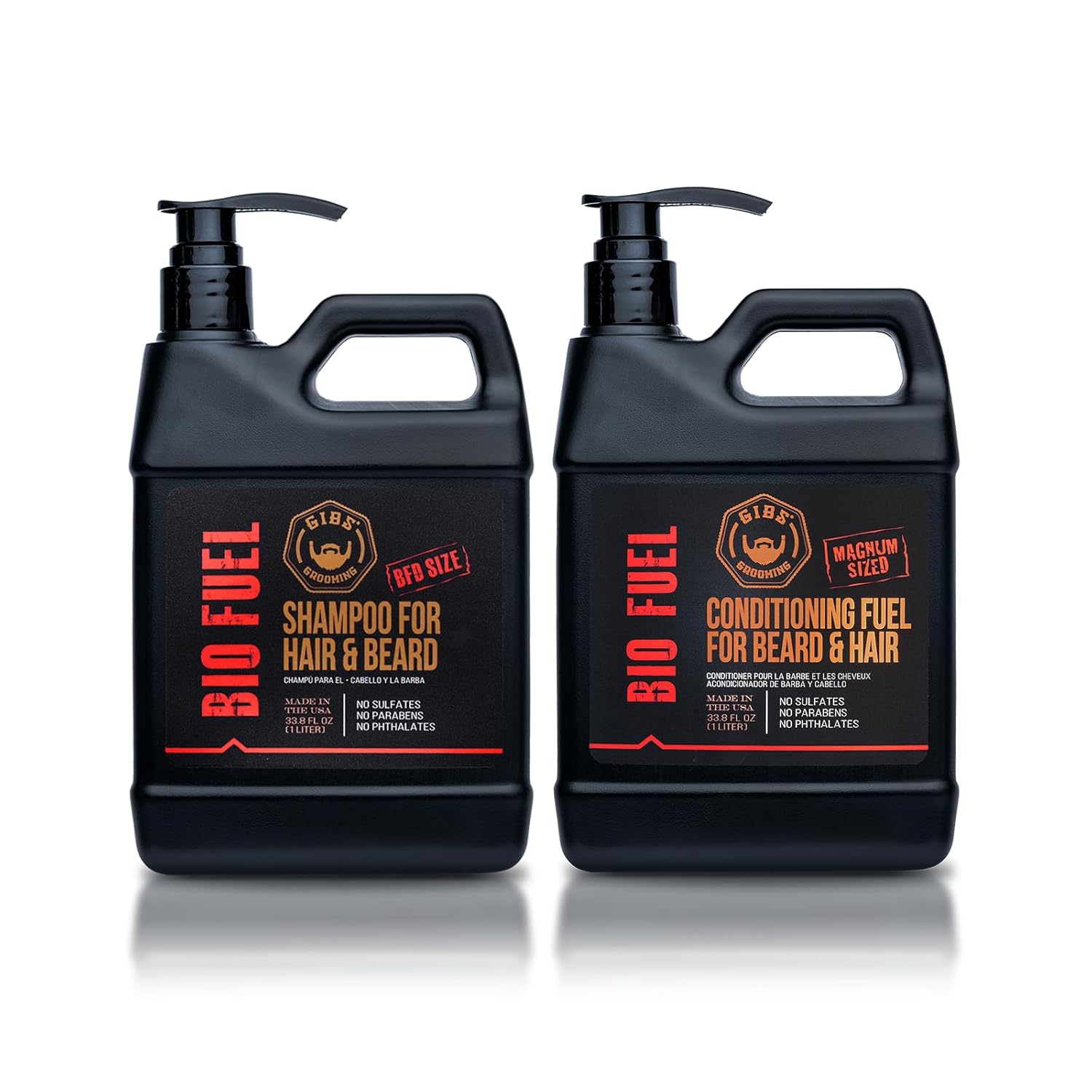 GIBS Grooming Biofuel Shampoo and Biofuel Conditioner, 33.8 fl. oz.