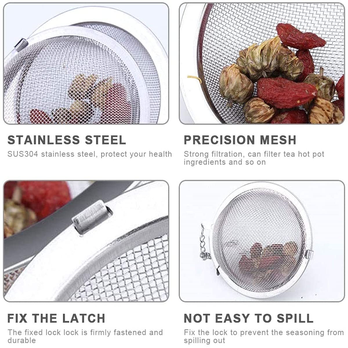 Stainless Steel Tea Infuser Ball - Reusable Tea Strainer -6