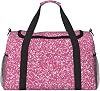 Pink Glitter Large Capacity Travel Storage Bag Lightweight Hand Carry Bag Overnight Storage Bag Unisex Travel Bag