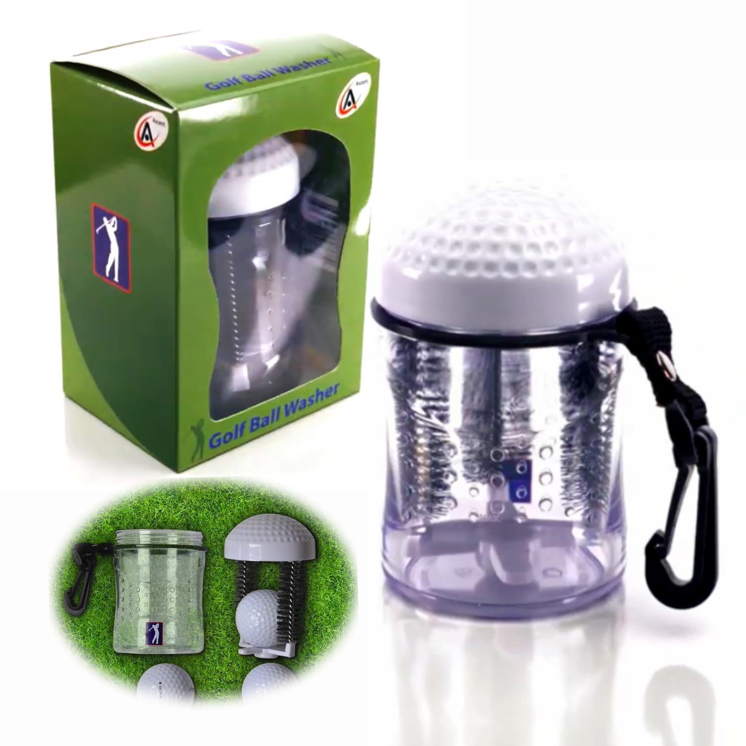 Swiss Ascent Nettoyant pour balle de golf – Idée cadeau pour golfeur, accessoire pour homme et femme