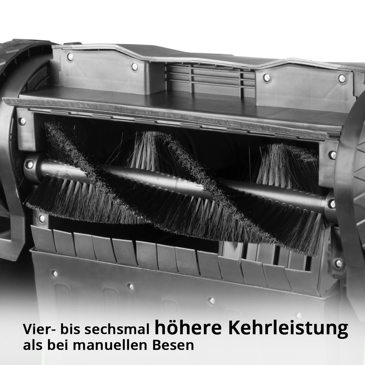STAHLWERK Spazzatrice SL-20 ST con larghezza di 650 mm e capacità di 20 l, spazzatrice manuale a terra | Spazzatrice manuale con 2 spazzole