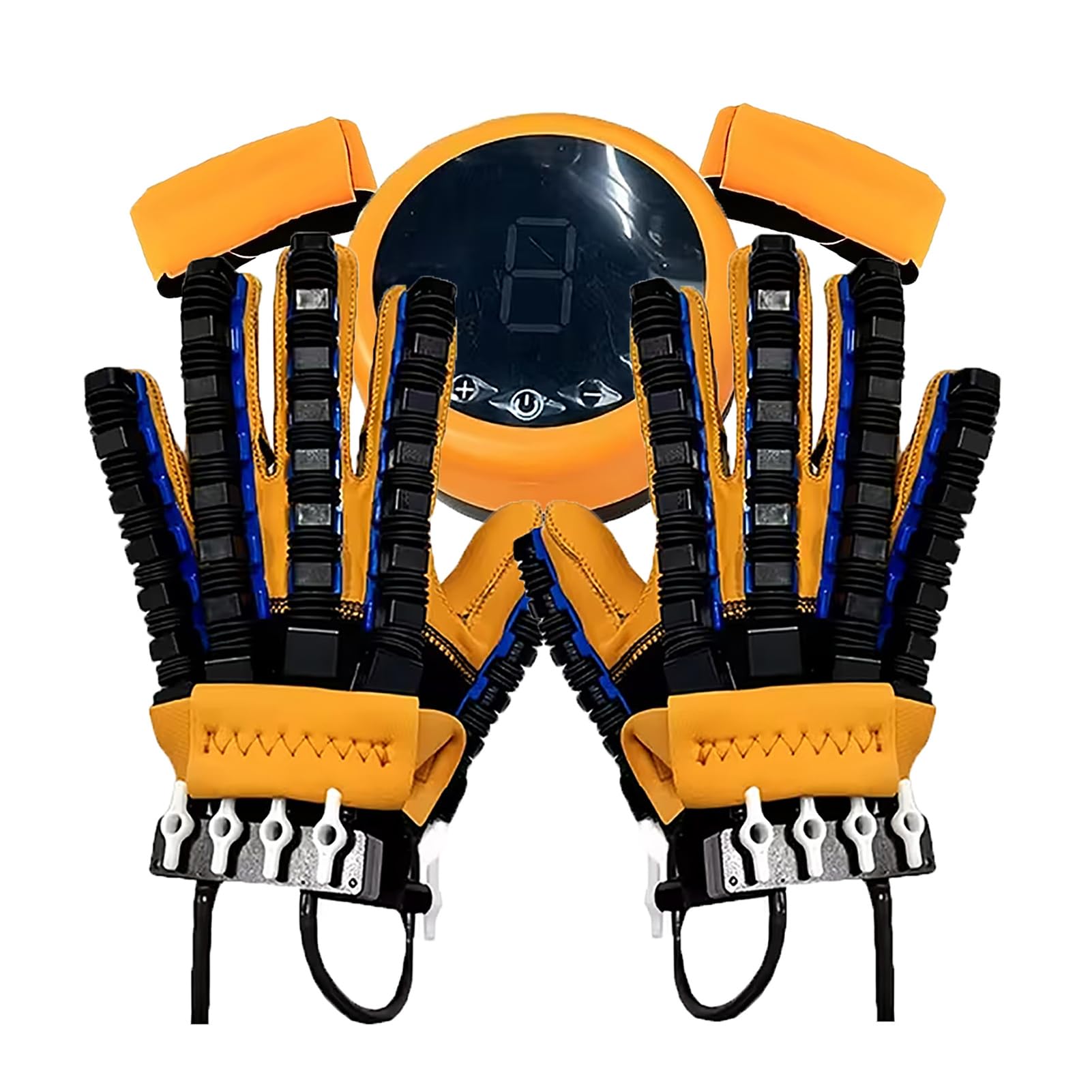 SXSLTSA Rehabilitation Robot Gloves, Fingers Strength Training Device, Intensity Levels/Modes Adjustable, for Hemiplegic Stroke Patients, Assisted Rehabilitation XL