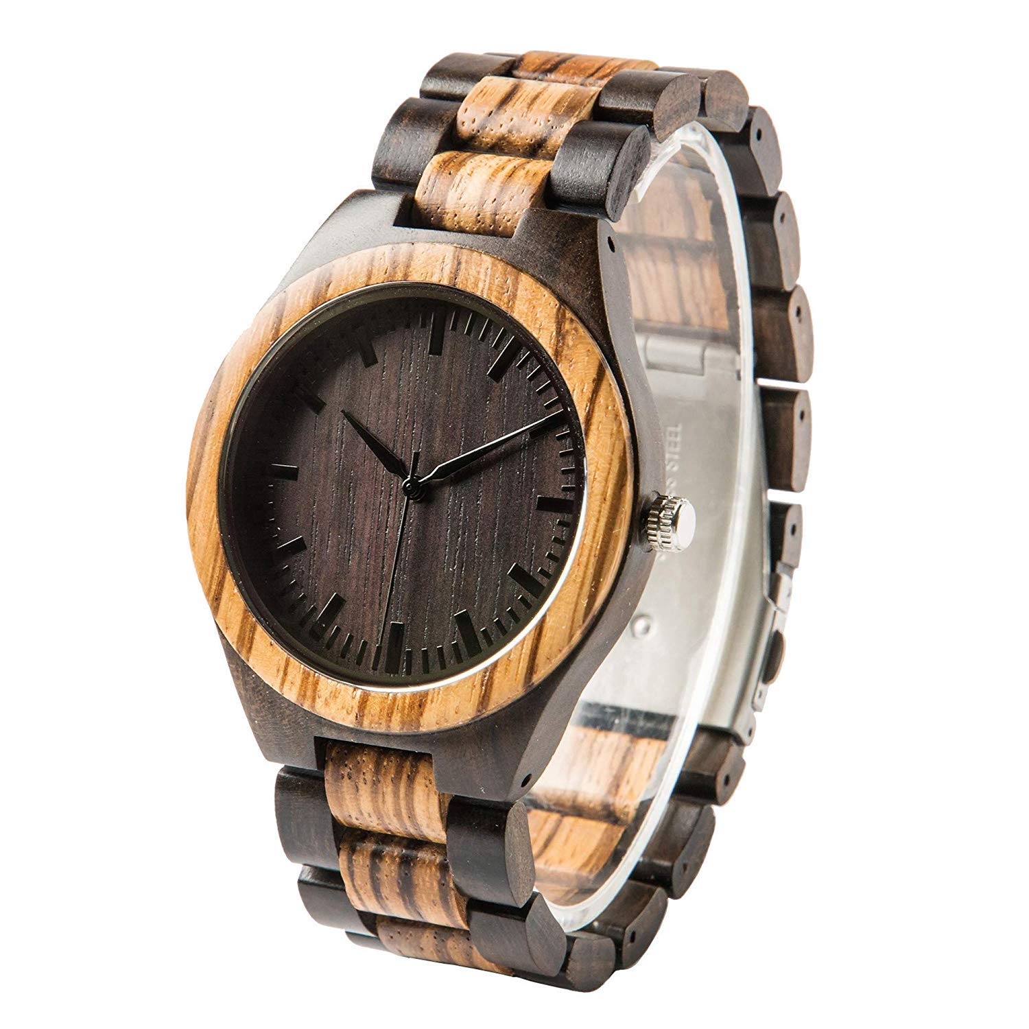 GREENTREEN Orologio da Uomo in Legno Analogico: Movimento al