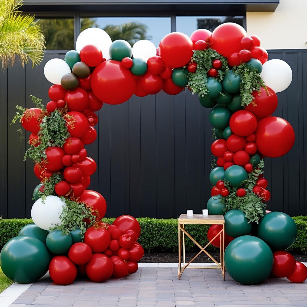 Globos rojos de doble relleno, globos rojos de diferentes tamaños ...