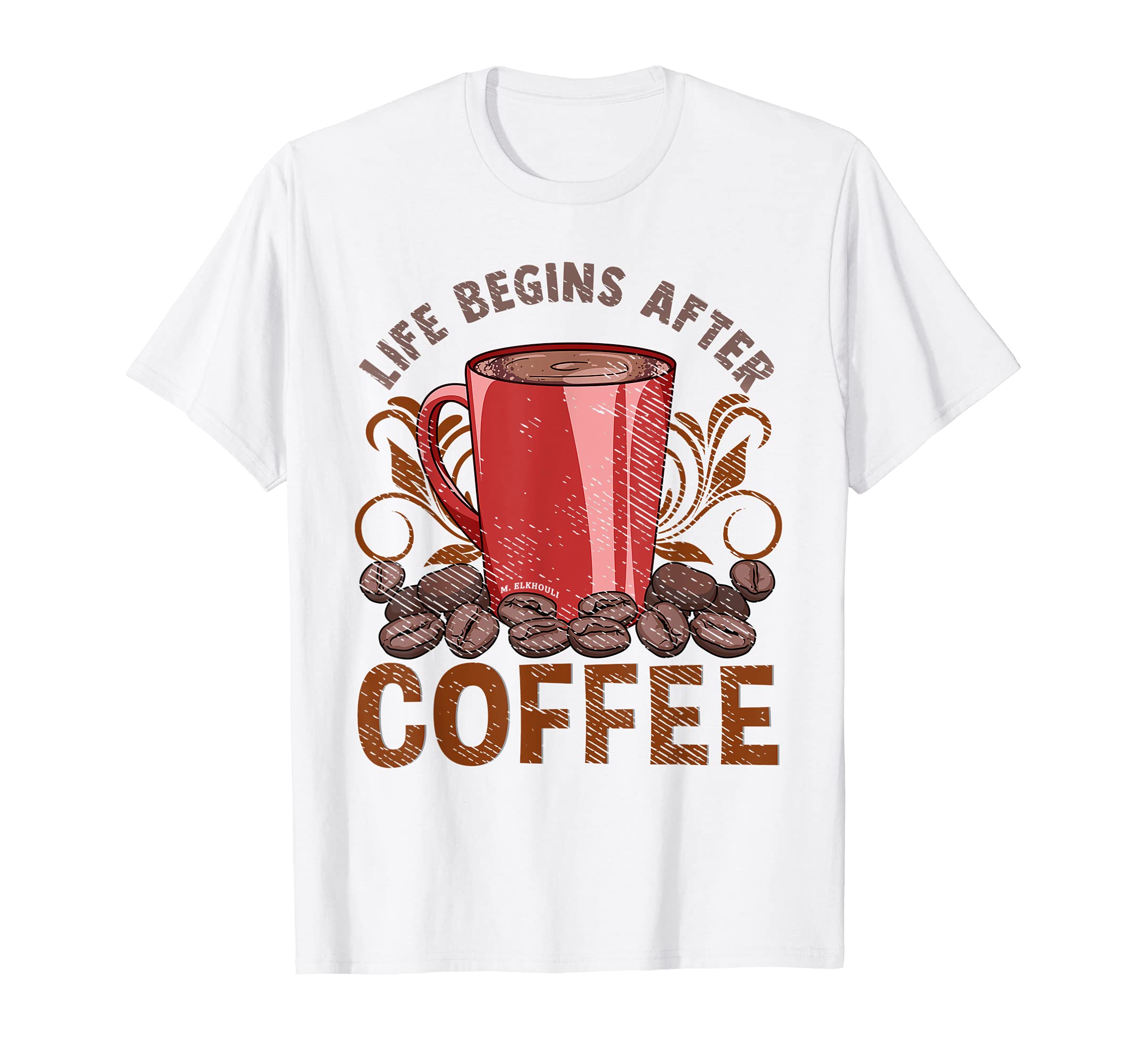 Coffee Lovers DesignsLife Begins After Coffee Barista Life T-Shirt