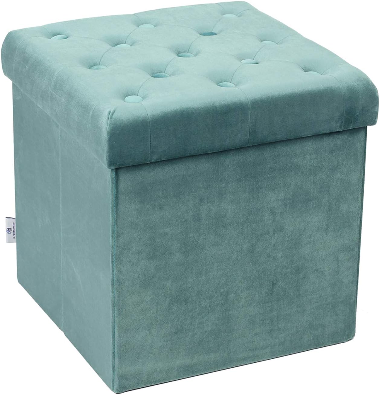B FSOBEIIALEO Storage Ottoman Velvet Tufted Folding
