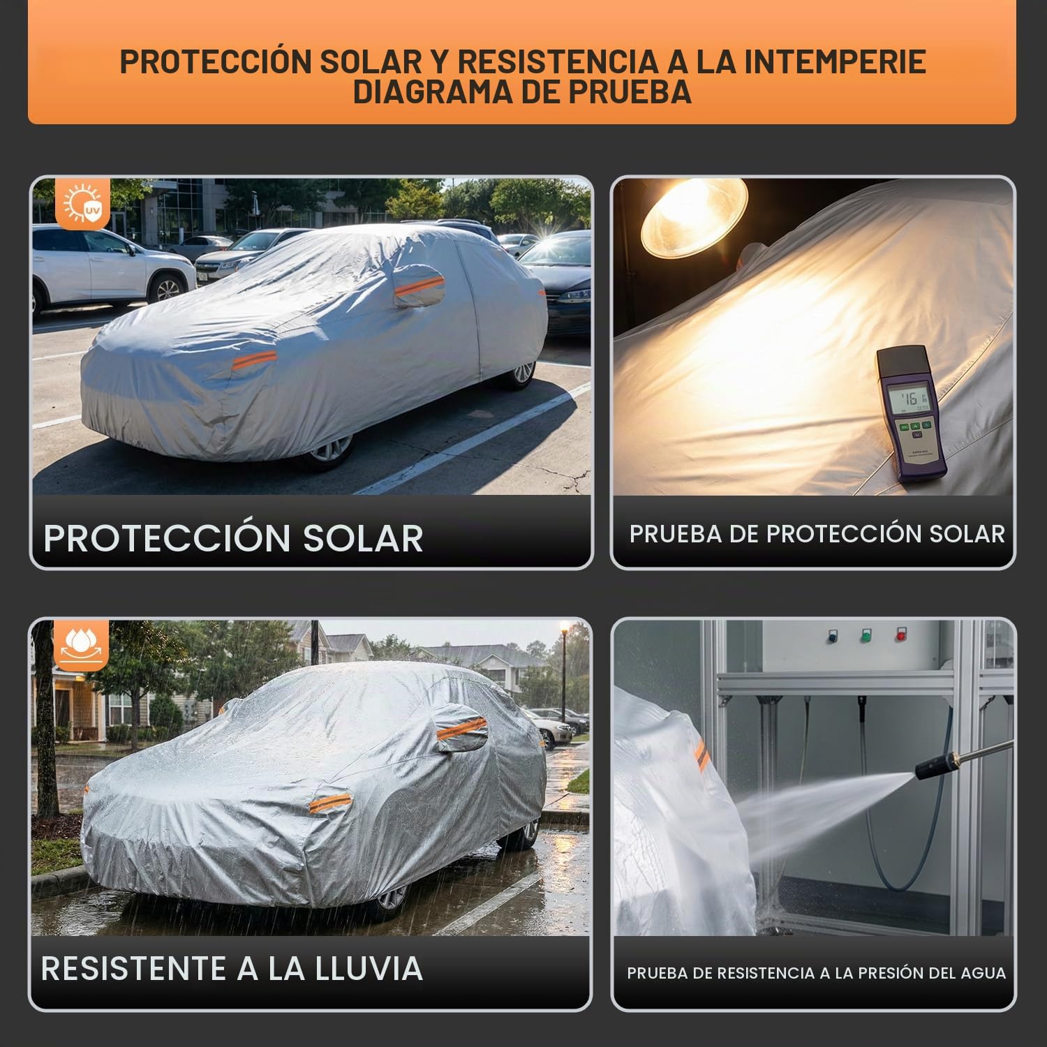 kayme Funda para Coche Multicapa Impermeable Todo Clima for CC-YGLM-3XL-001