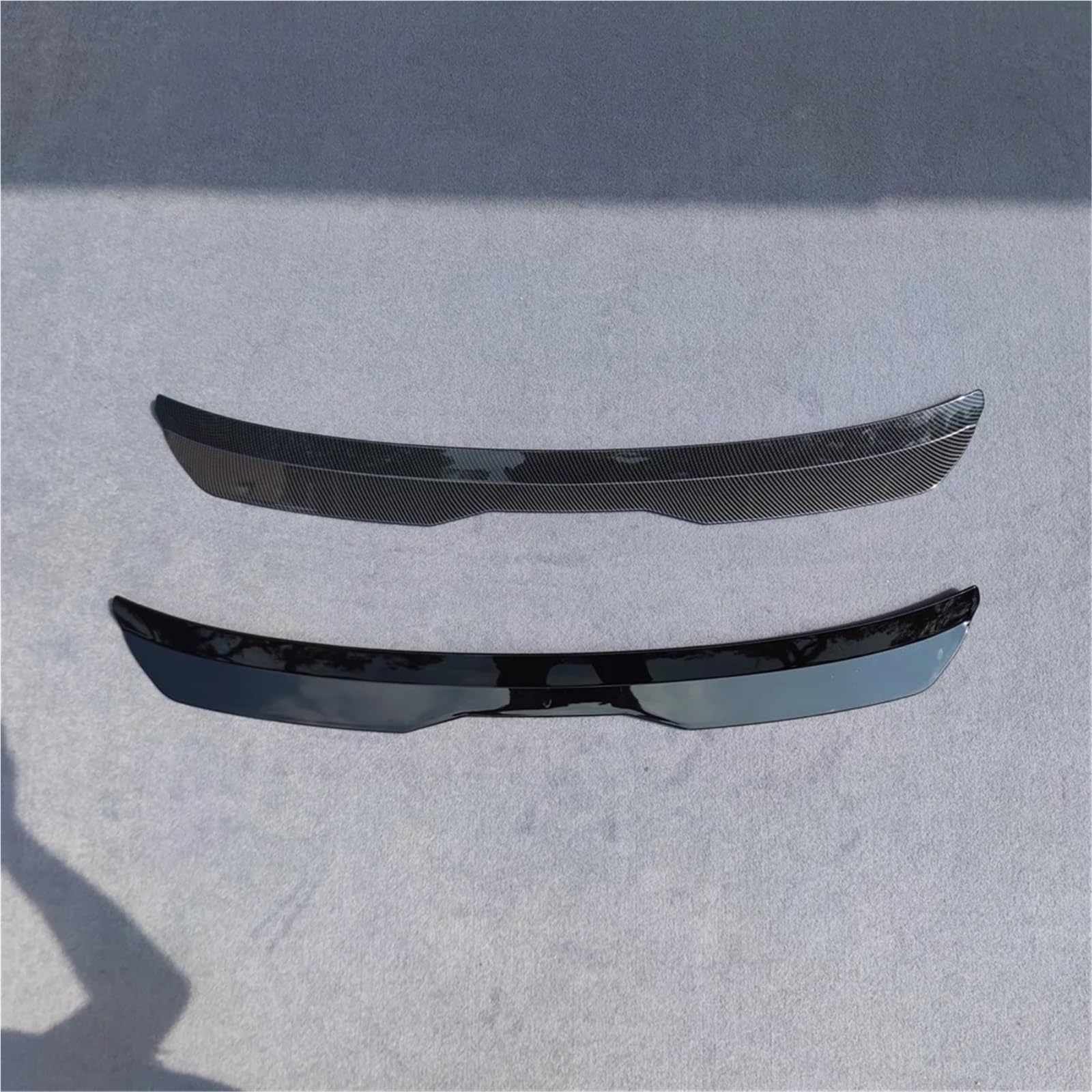 Tylny Spoiler dachowy kompatybilny z AUDI RS6 AVANT C6 tworzywo ABS czarny błyszczący tylny spojler samochodu uniwersalne skrzydło spojlera(Glossy black)
