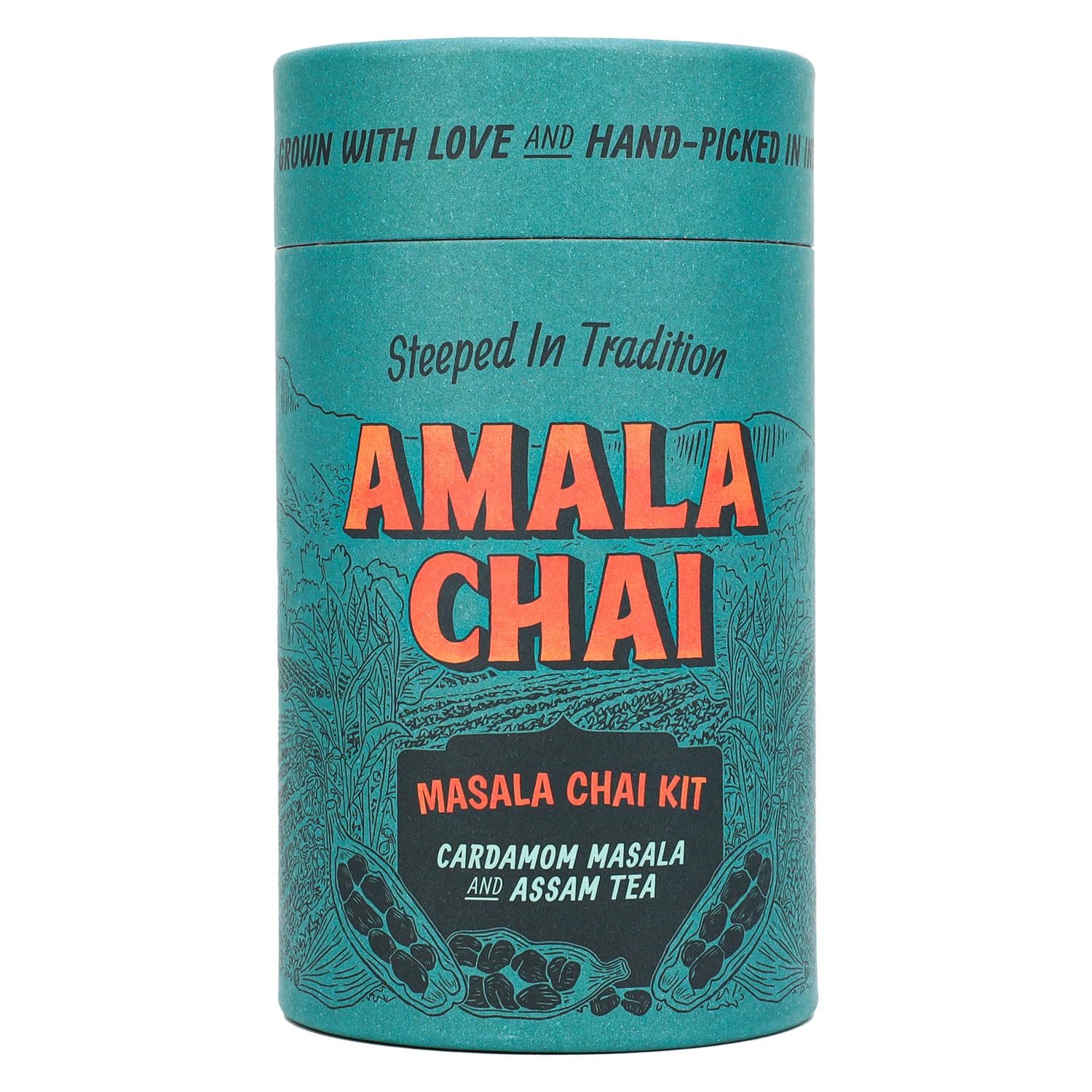 Authentic Masala Chai Kit - Cardamom Masala & Single-Origin Assam Tea, 15 Cups | Handcrafted, Ethically Sourced, Supports Farming Communities | Authentic Chai Tea Bags Alternative.