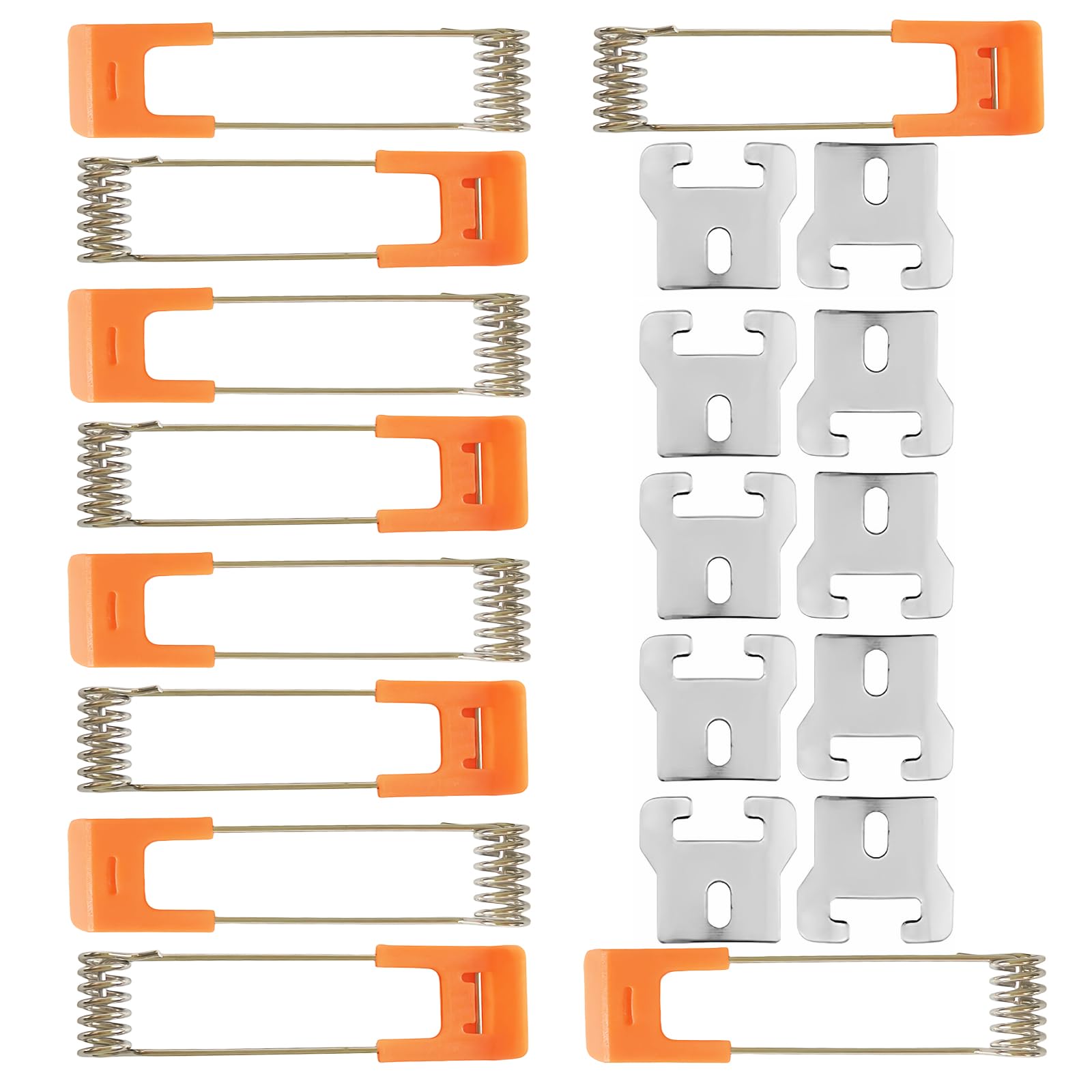 Set di 10 clip a molla per lampada da incasso a pannello per lampada da soffitto, accessori per illuminazione da incasso, morsetti di fissaggio per lampade da soffitto, luci a LED per montaggio a
