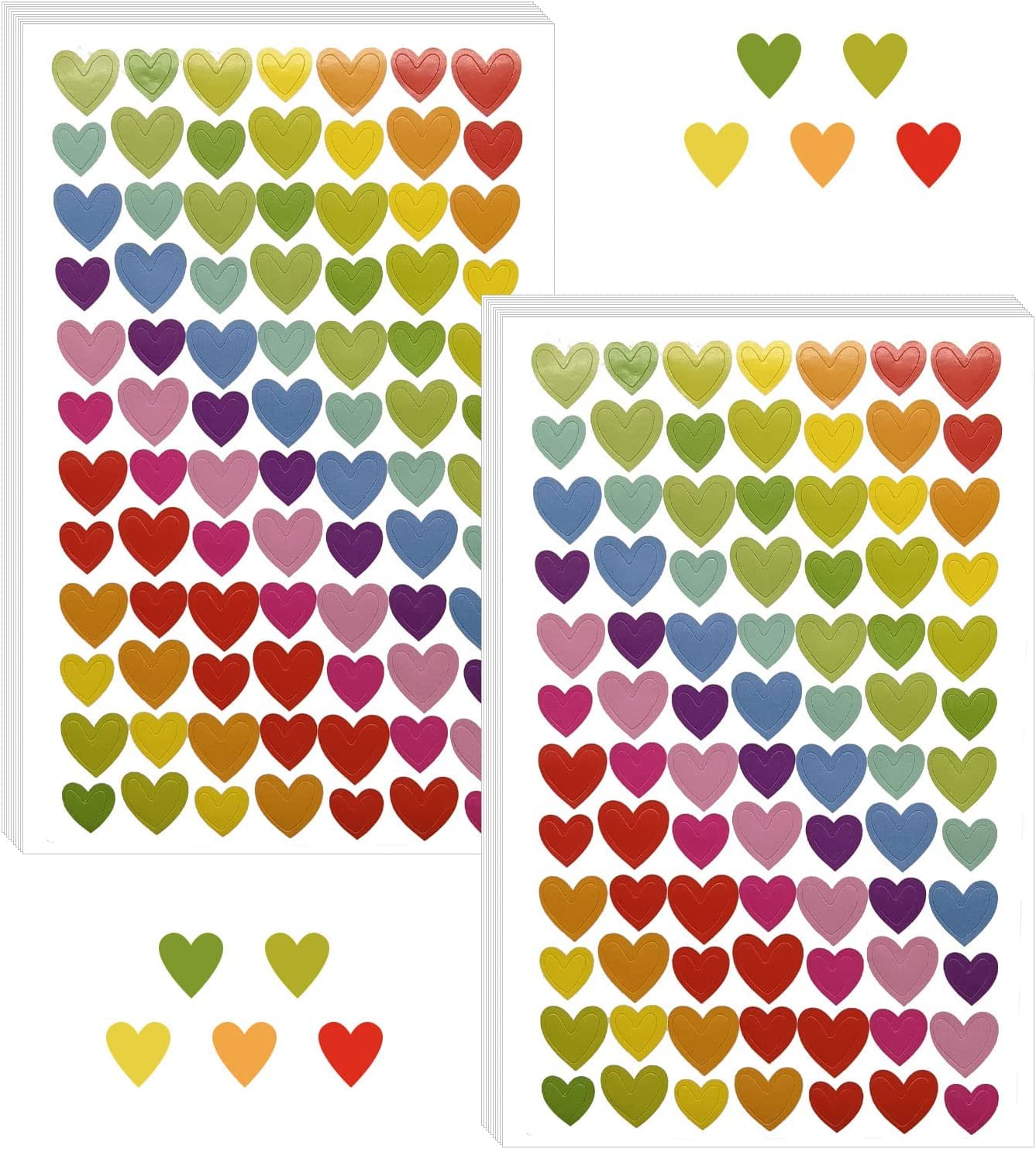 36 Blatt Valentinstags-Aufkleber Für Kinder – Zum Basteln, Für Partys & Aktivitäten, Niedliche Tiermotive