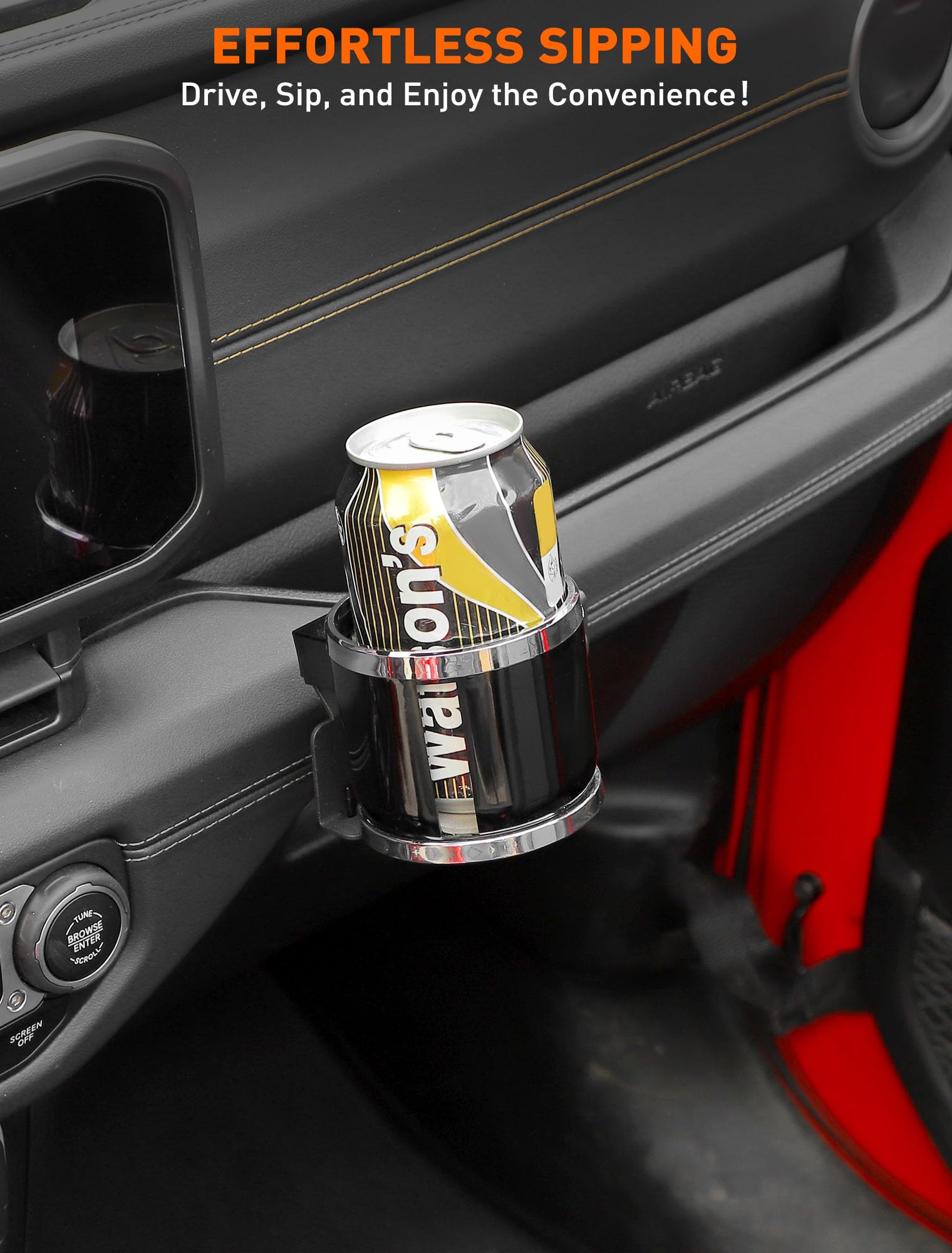 Amazon | Savadicar ドリンクカップホルダー 2024+ Jeep Wrangler (JL 
