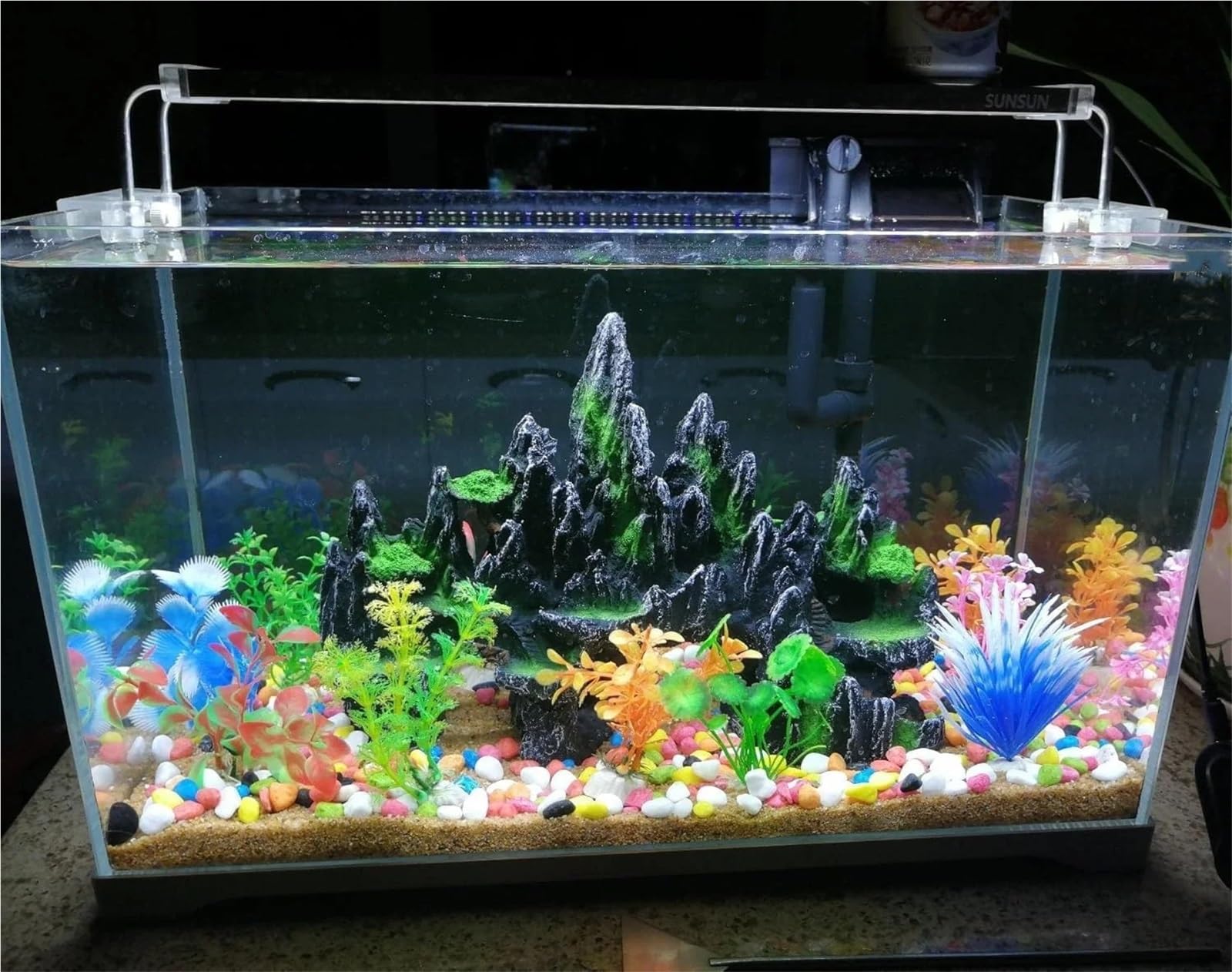 Aquarium Decorations Aquarium Landschaft Steingarten Dekoration Verschiedene Fisch Tank Dekorationen Landschaftsbau Decor Harz Ornamente Aquarien Zubehör