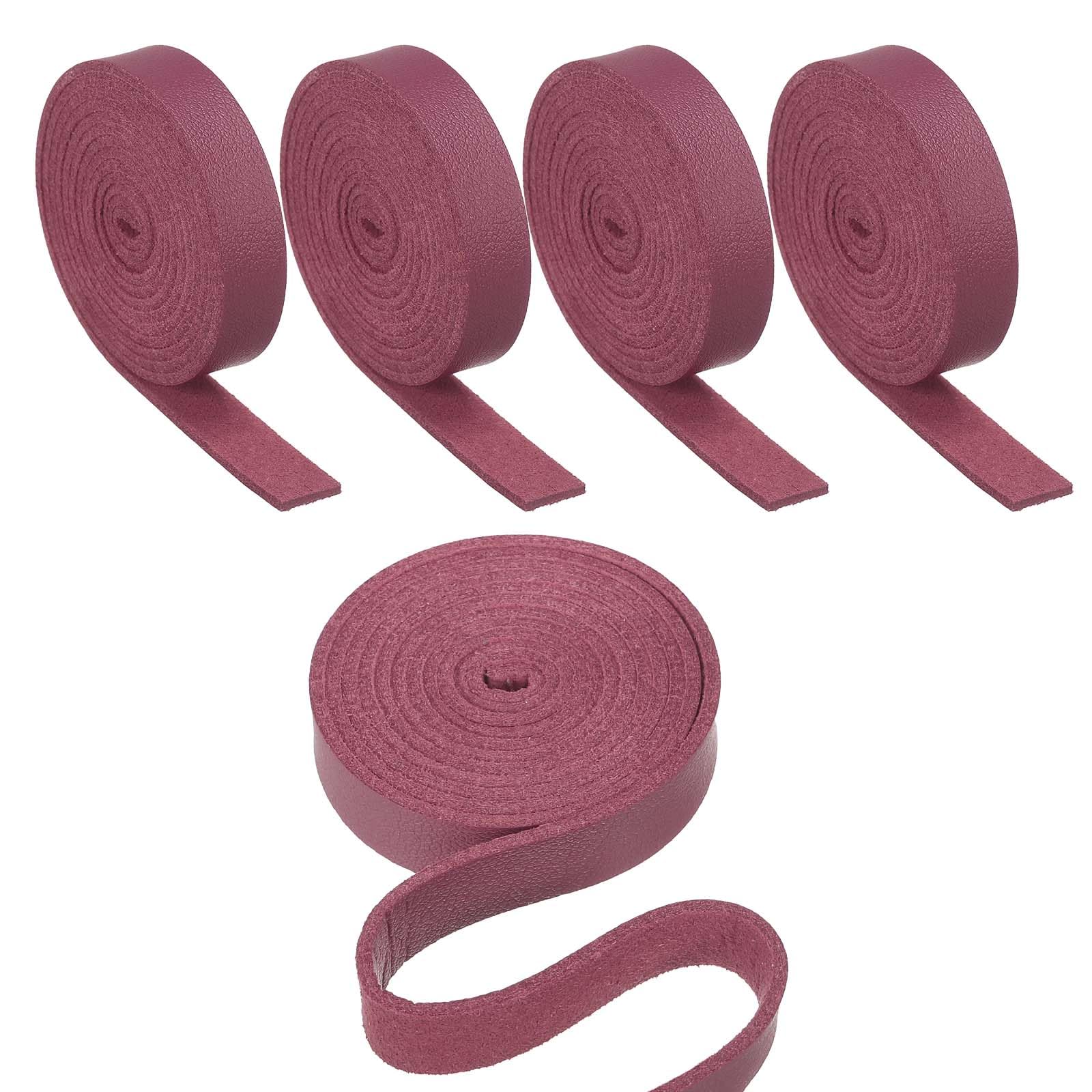 Bande en cuir PU rose pour personnaliser vos sacs à main et bracelets faits main