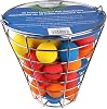 Intech 48 Multi-Color Foam Golf Balls with Metal Range Basket, Soft Limited Flight Practice Golf Balls for Backyard or Indoor Use