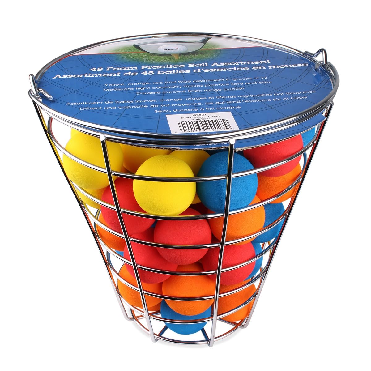 Amazon.com: Intech Multi Colored Foam Golf Balls with Metal Range