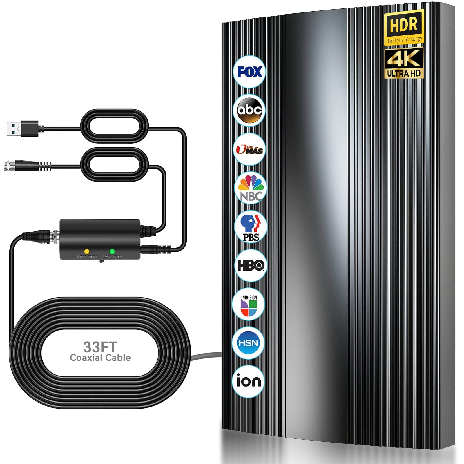 antenna tv interna potente 600km ricezione 360° hdtv 4k