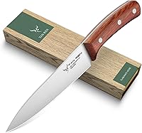 Vista 8 de TAN REN Cuchillo deshuesador de 5 pulgadas para cortar carne, cuchillo flexible de pechuga, cuchillo de talla pequeño para deshuesar, cuchillos