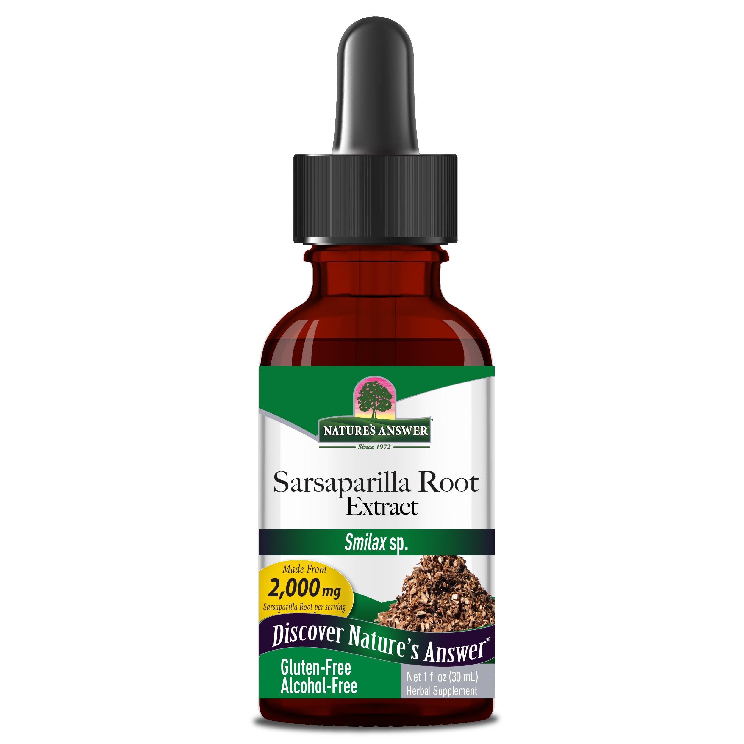 Nature’s Answer Sarsaparilla Wurzelextrakt, 2000mg, 30ml