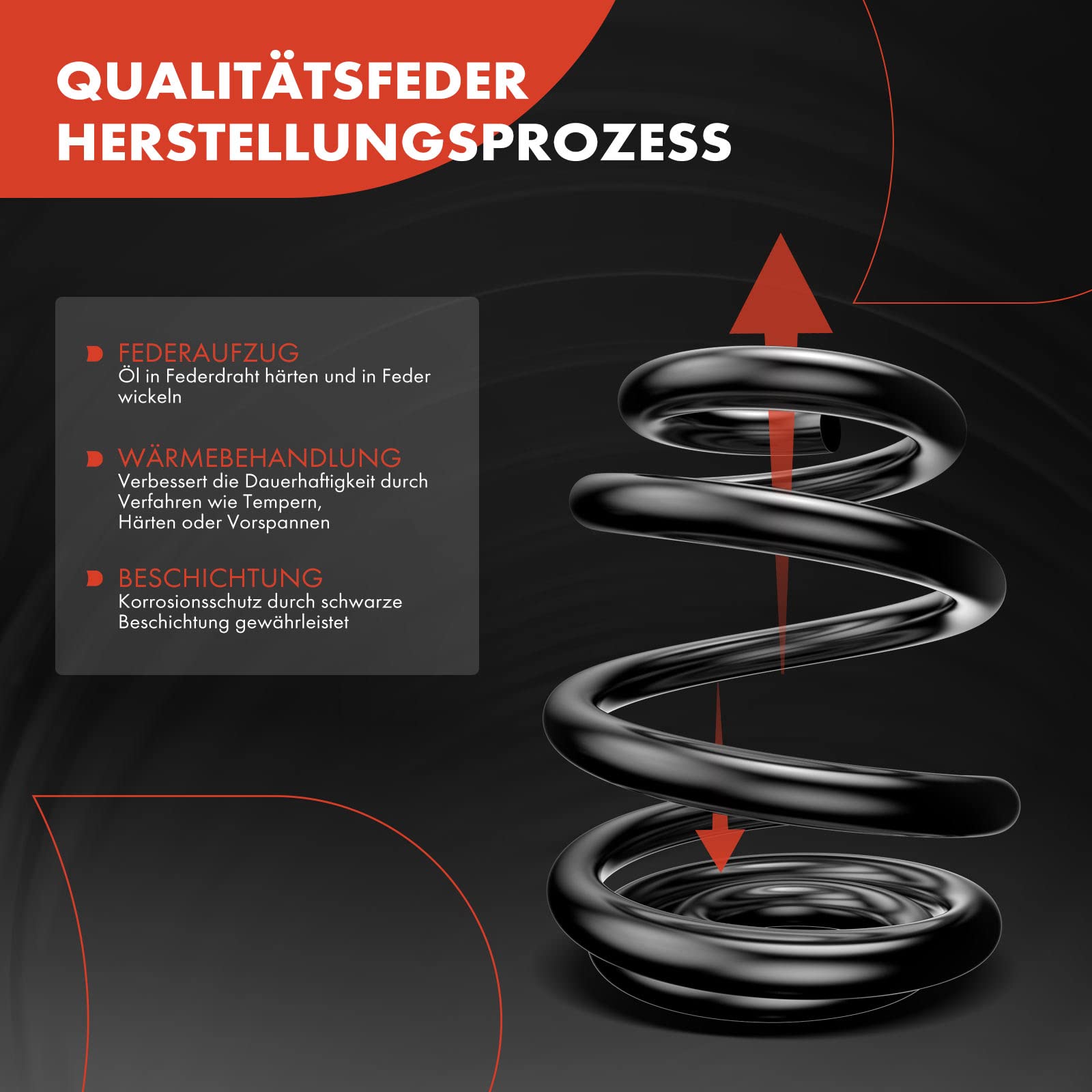 Frankberg 2x Fahrwerksfedern Vorderachse Für MG ZT & Rover 75 - Vorne Links Rechts