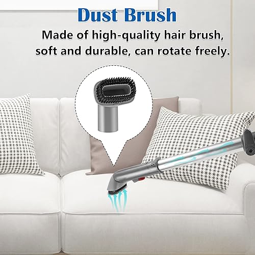 Miniatura 5 de Paquete de 3 herramientas para hendiduras, cepillo de polvo y accesorios para tapicería compatibles con Shark Navigator Lift-Away aspiradoras