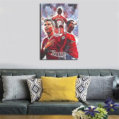 Miniatura 4 de Póster de estrella de fútbol deportivo Cristiano Ronaldo CR7 en lienzo para pared impresión moderna para el hogar sala de juegos decoración