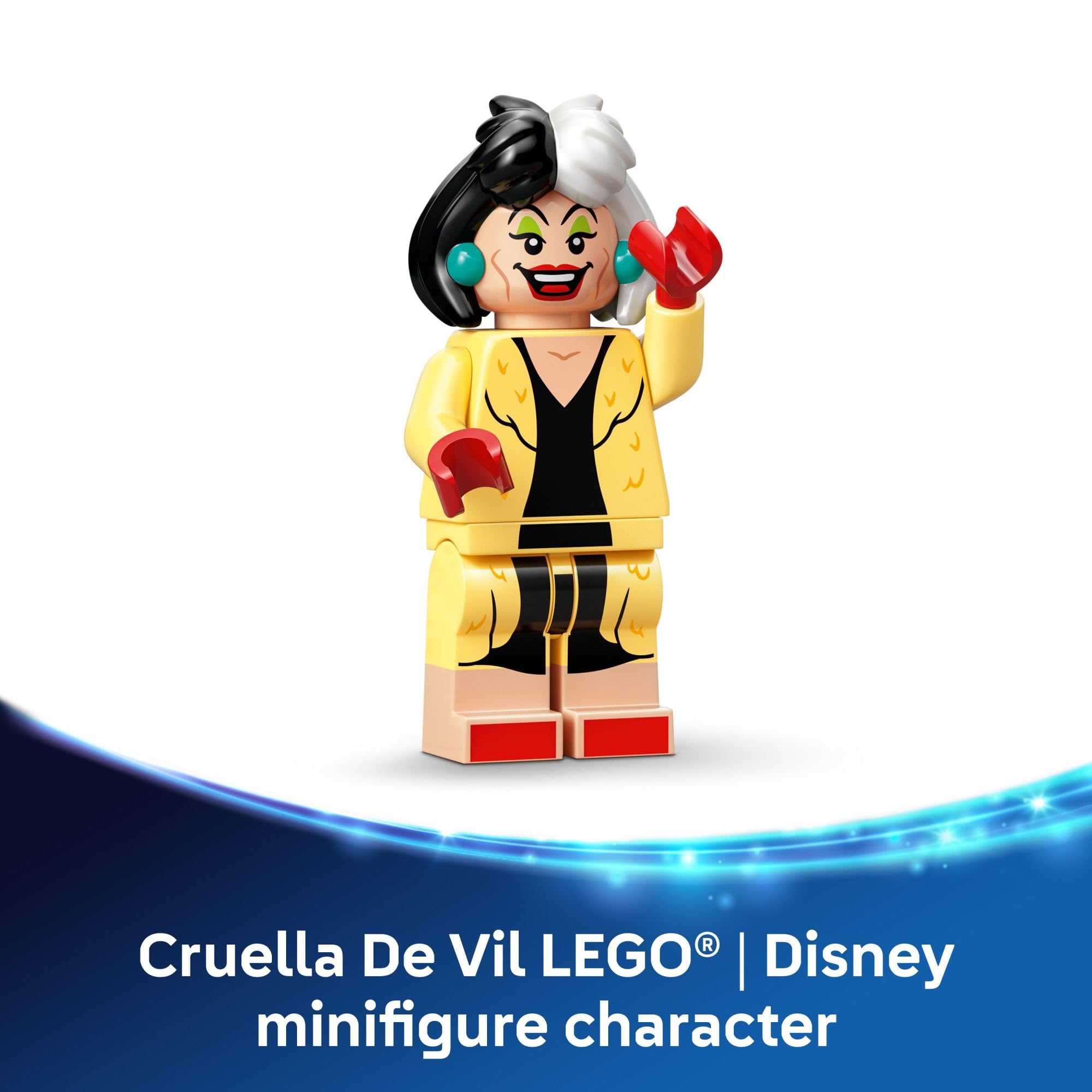 LEGO Disney Cruella De Vil’s Car Toy - Model Building Kit W/Cruella and 101 Dalmatians Minifigures - Toy Car Playset for Boys & Girls, Ages 9+ - Gift Idea for Birthdays and Pretend Play - 43277