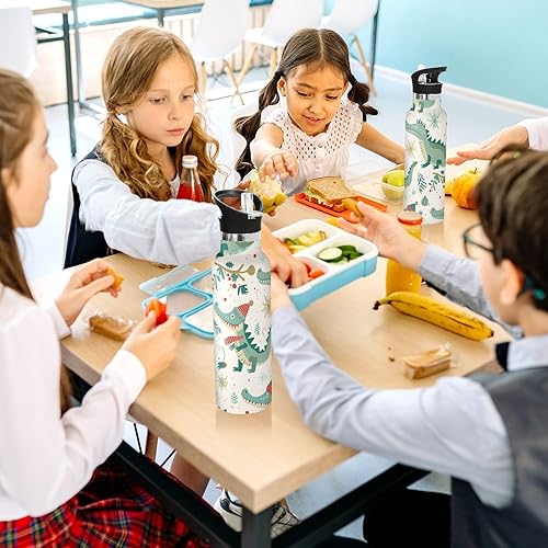 Miniatura 6 de Ivory Alligator Christmas Leak Proof & BPA Free Insulated Water Bottle With Straws Leak-proof Double Wall Vacuum for School and Outdoor Sports