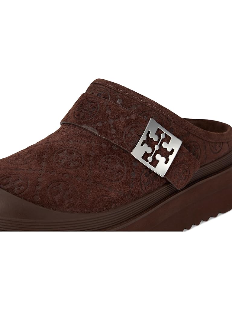 Brown Tory Burch Mellow Shearling Platform Mule