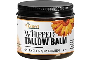 Whipped Beef Tallow for Skin Moisturizer with Calendula and Bakuchiol Oil