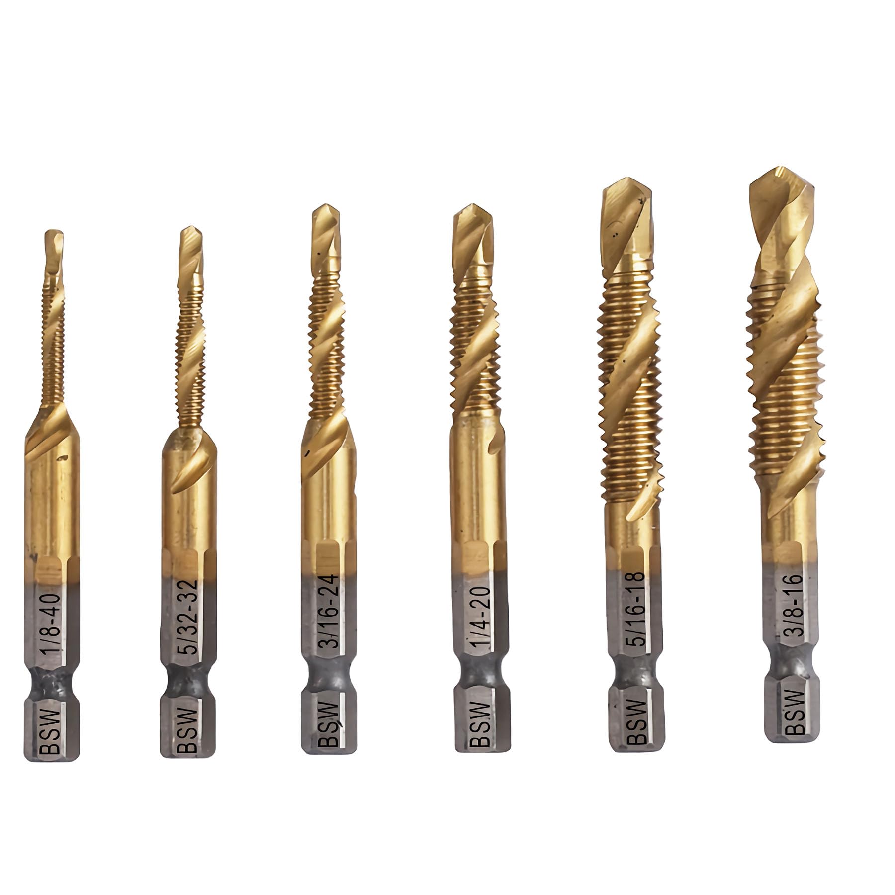 6-Piece Drill & Tap Set - High Speed Steel -1 6-Piece Drill & Tap Set - High Speed Steel -1
