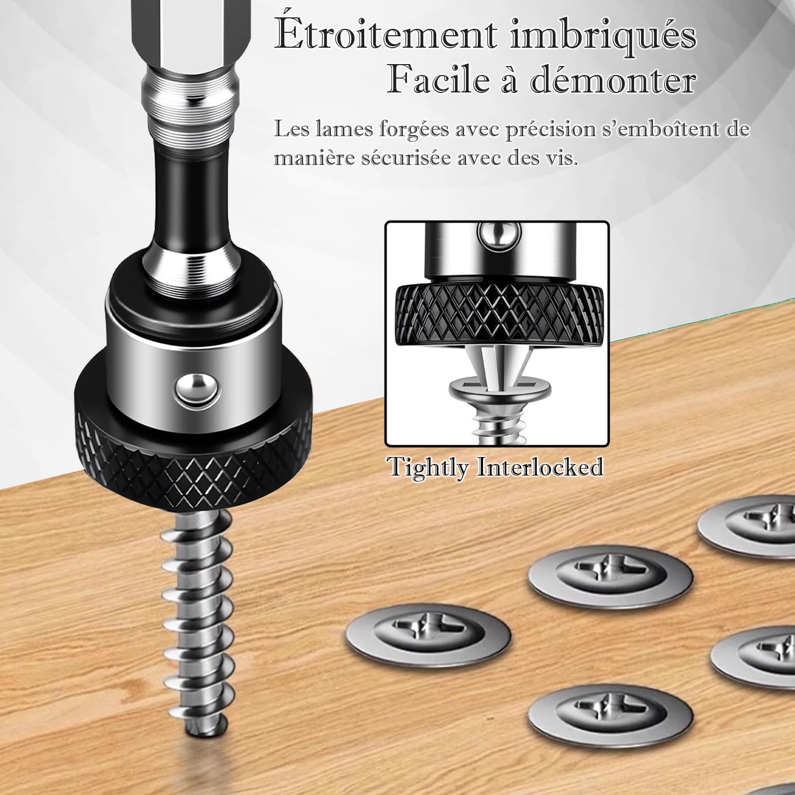 2x Embouts Placo Magnétiques 1/4" + Porte-Embout 50mm | Lot De 2 Embouts Avec Porte-Embout. K5 Acier Allié. Positionneur Intégré. Évite D'Abîmer Le Placo.